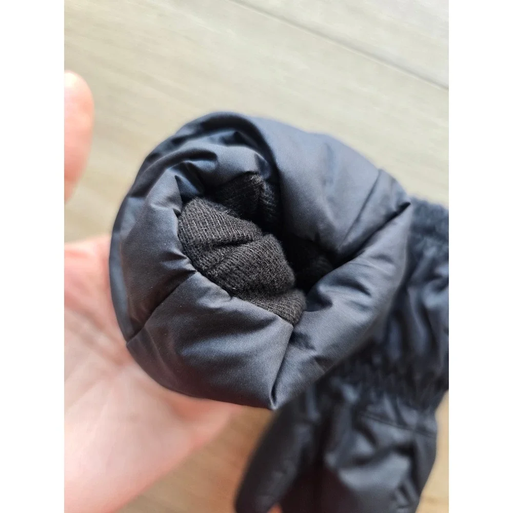 Patagonia Baby Puff Mitts 3-6M Black Water-Resistant Mittens camping gorpcore